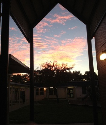 Sunrise at Richard L Sanders school 